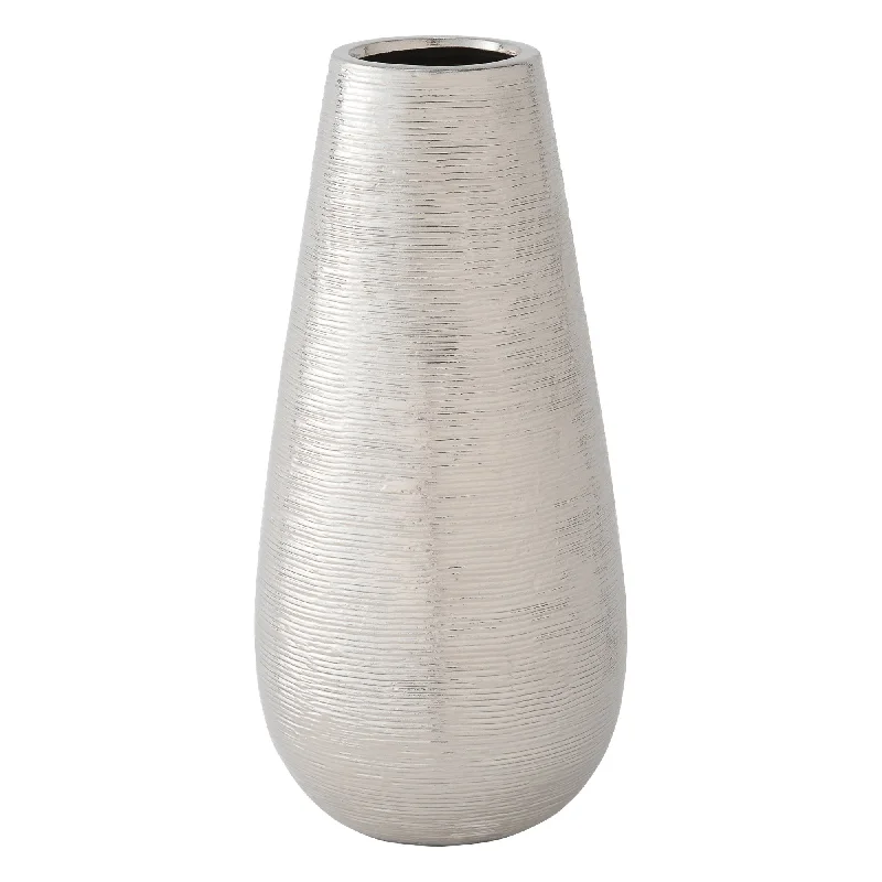 Cross Flower Vase 2 Medium Silver