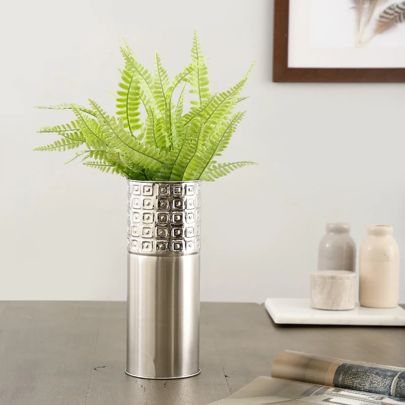 Dot Box Design Stainless Steel Flower Vase