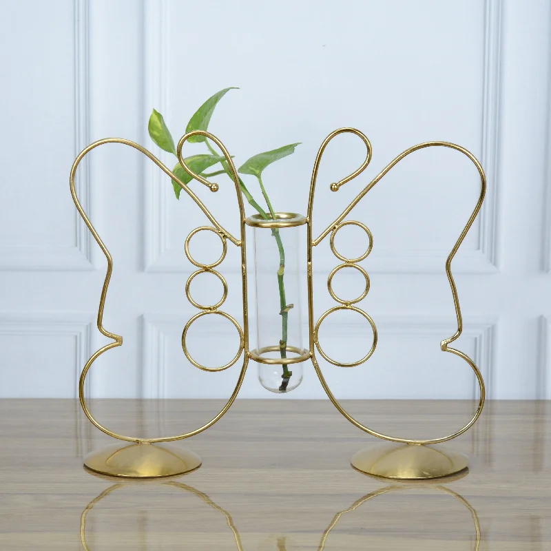 Fluttering Gold Bud Vase Planter