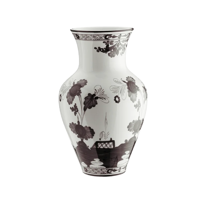 Oriente Italiano Albus Ming Vase 12"