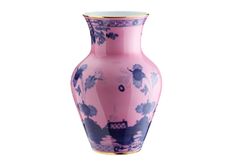 Oriente Italiano Azaelea Ming vase h cm 25 in. 9