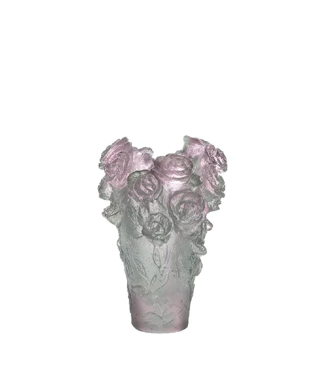 Rose Passion  Mini Vase in Vase in Green and Pink