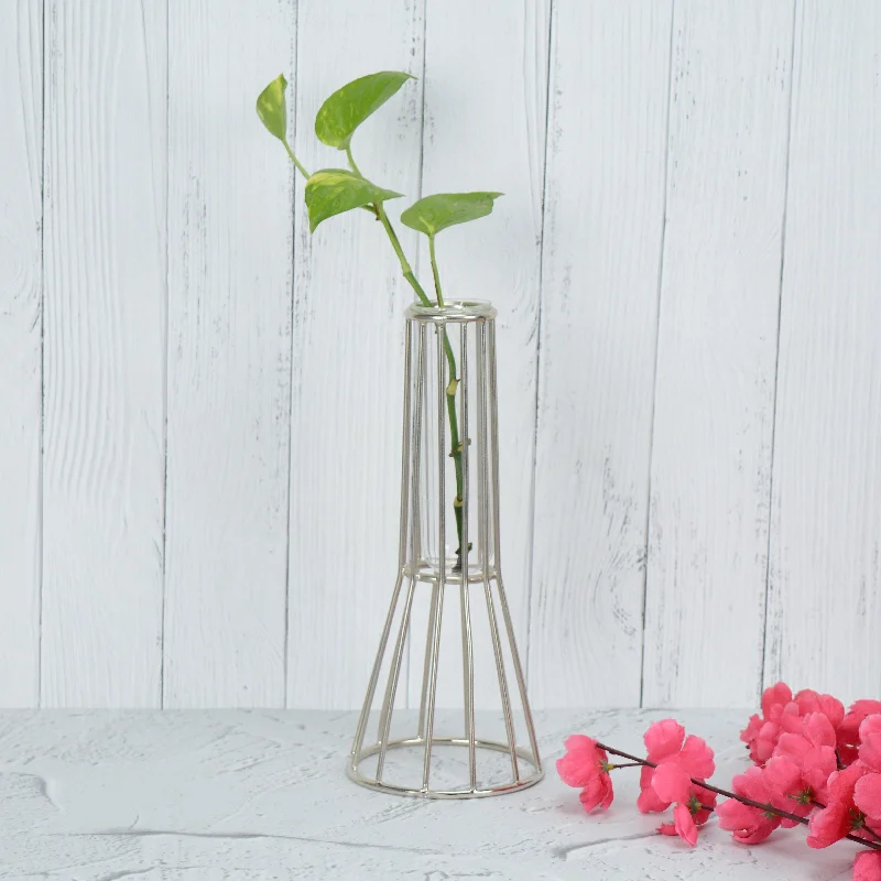 Pinnacle Silver Bud Vase Planter