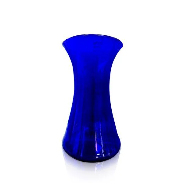 Small Blue Glass Lily Vase