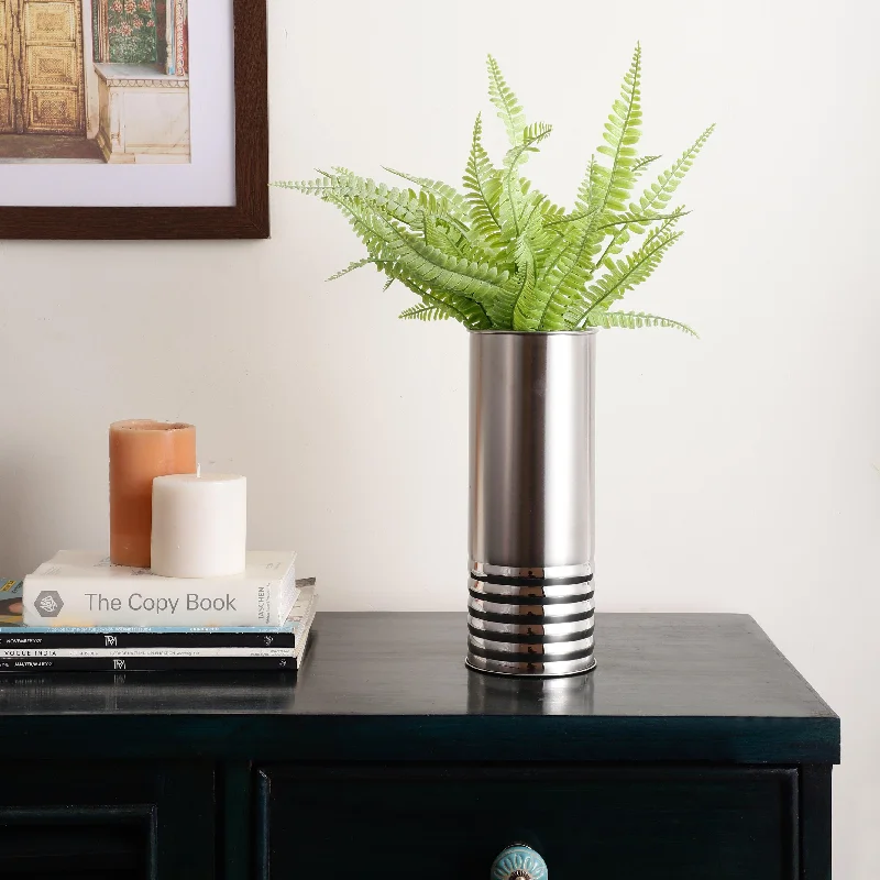 Symmetry Line Stainless Steel Flower Vase