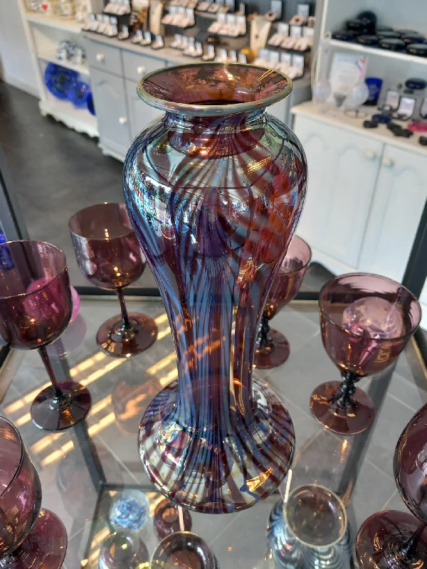 The 'Damson Damsel' Handblown Glass Vase - Special Edition!