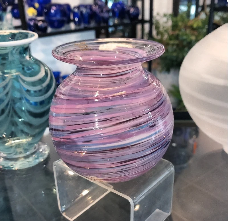 The 'Devotion' Multi-Coloured Spiral Glass Vase