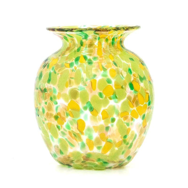 The 'Faith' Multi-Coloured Spotted Glass Vase