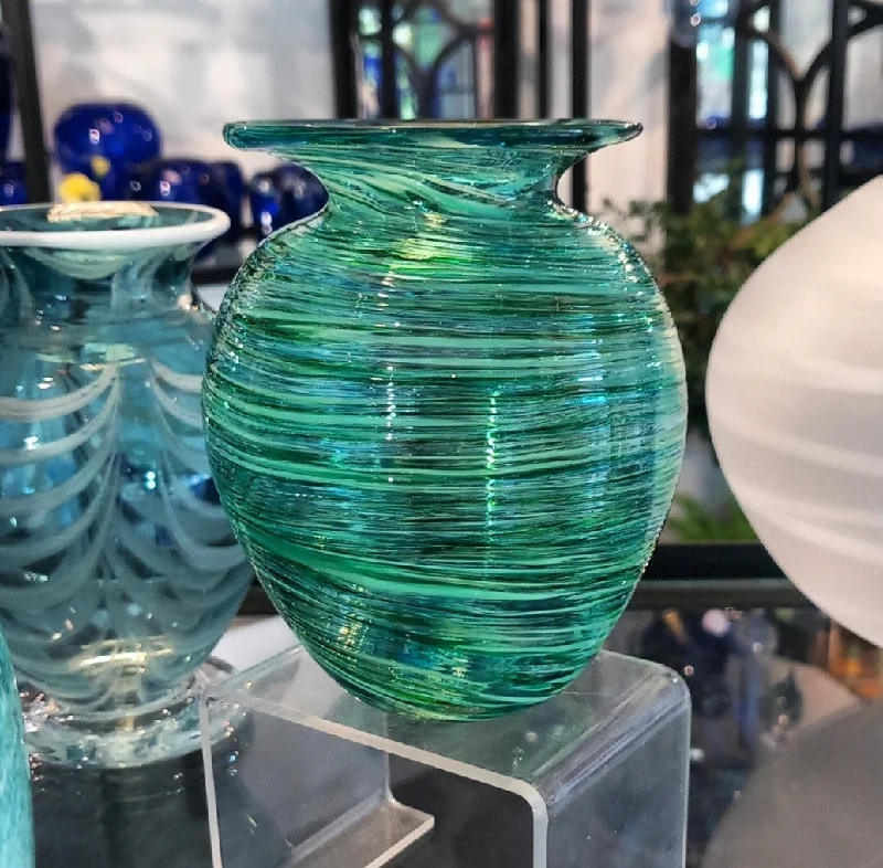 The 'Gratitude' Multi-Coloured Spiral Glass Vase