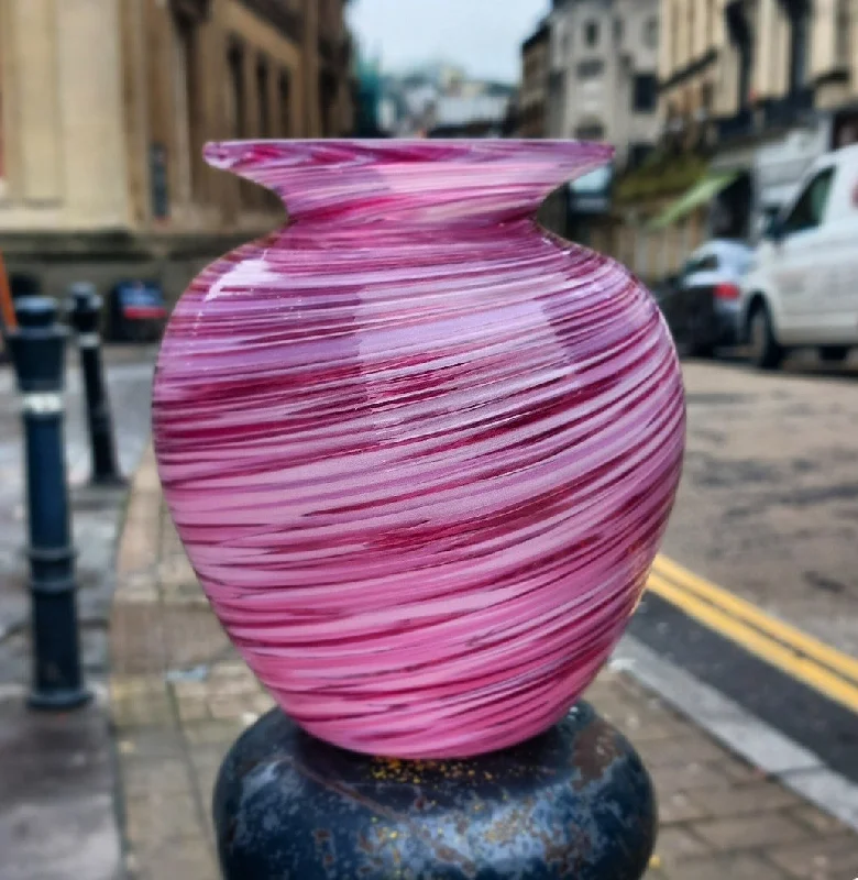 The 'Love' Multi-Coloured Spiral Glass Vase