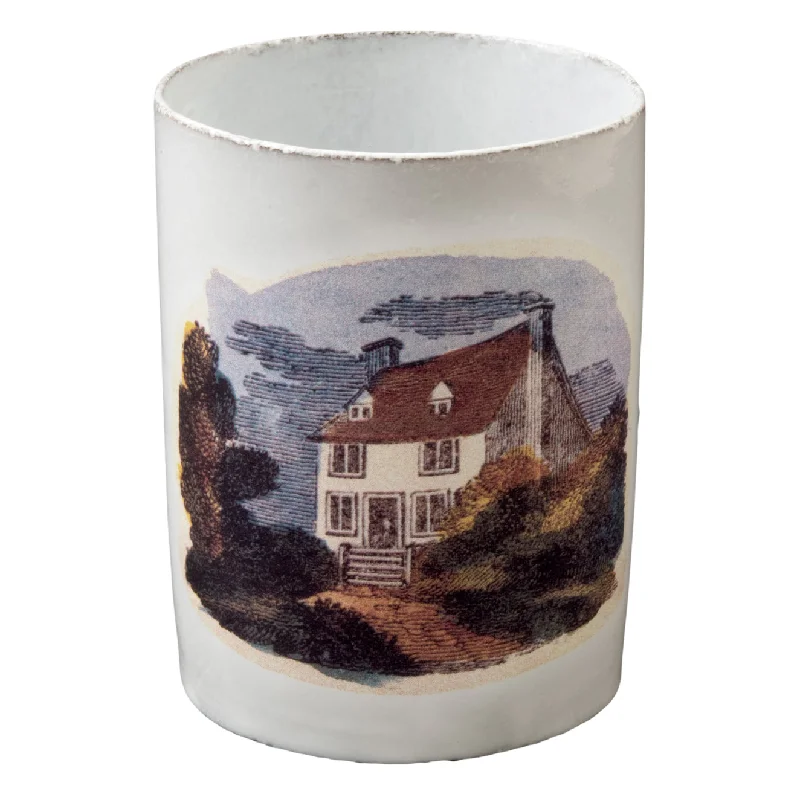 Vase with House