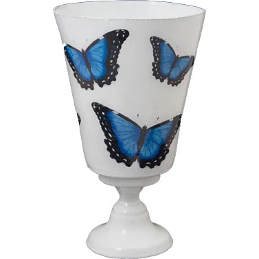 Blue Butterfly Vase