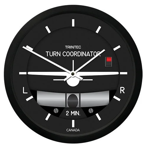 10" Modern Turn & Bank Round Clock