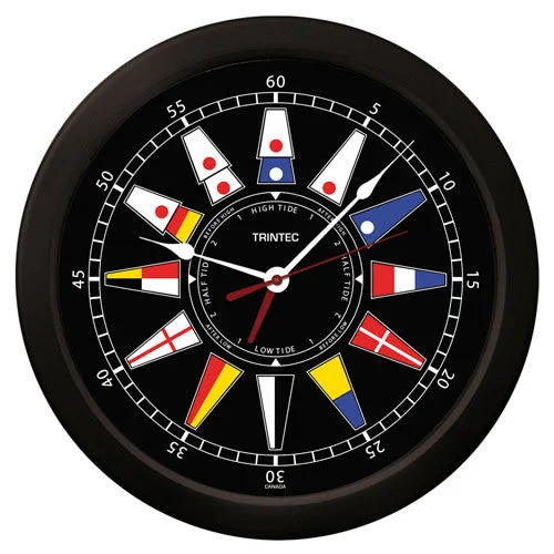 14" Nautical Flag Time & Tide Clock