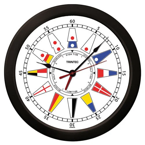 14" Nautical Flag Time & Tide Clock