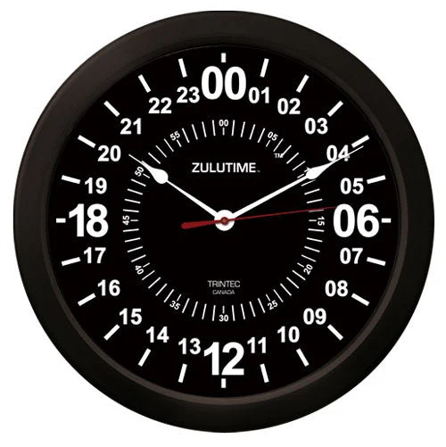 14" ZULUTIME™ 24-Hour Clock