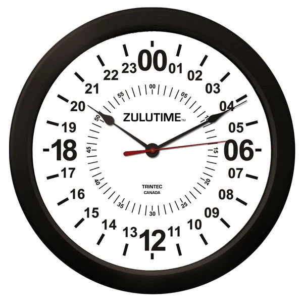 14" ZULUTIME™ 24-Hour Clock