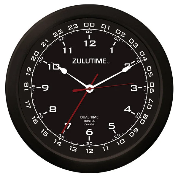 14" ZULUTIME™ Dual Time Clock