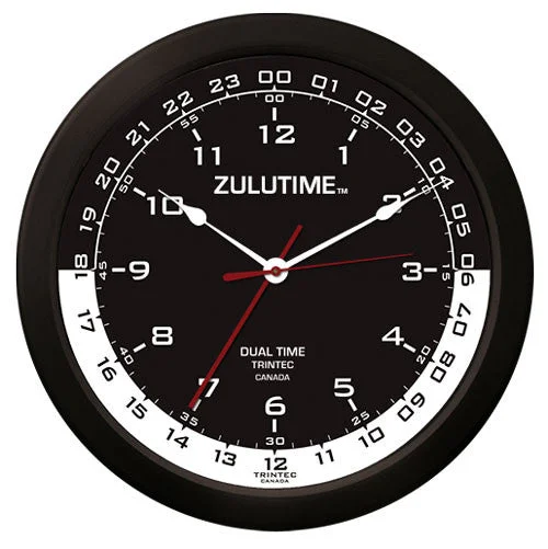 14" ZULUTIME™ Dual Time Clock