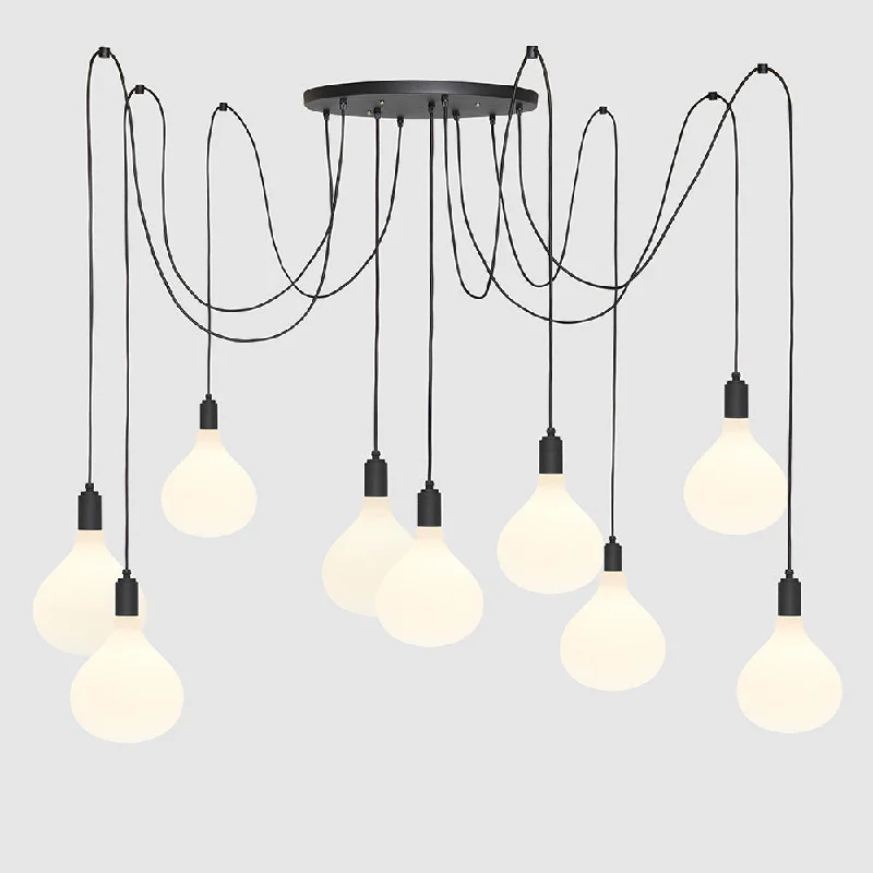 9 Drop Chandelier Light + Porcelain R160