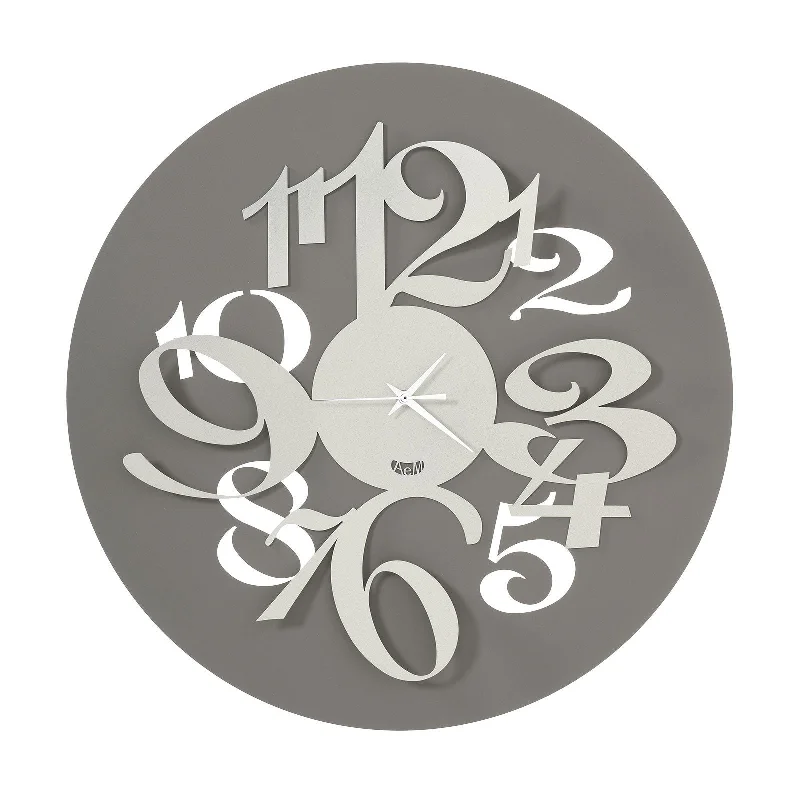 Arti e Mestieri Focus Big Numbers Wall Clock - Made in Italy