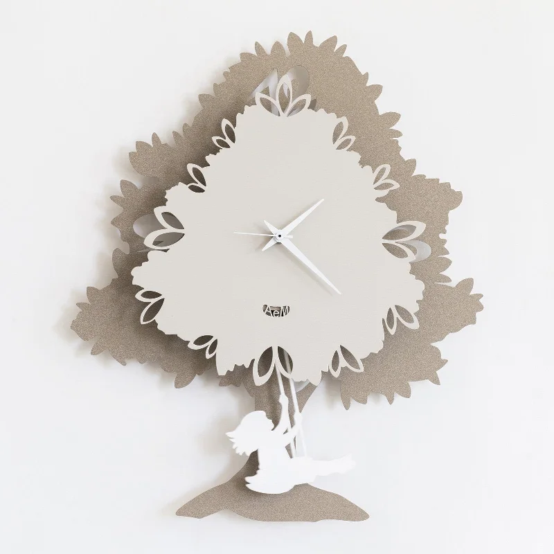 Arti e Mestieri Tree Pendulum Wall Clock - Made in Italy