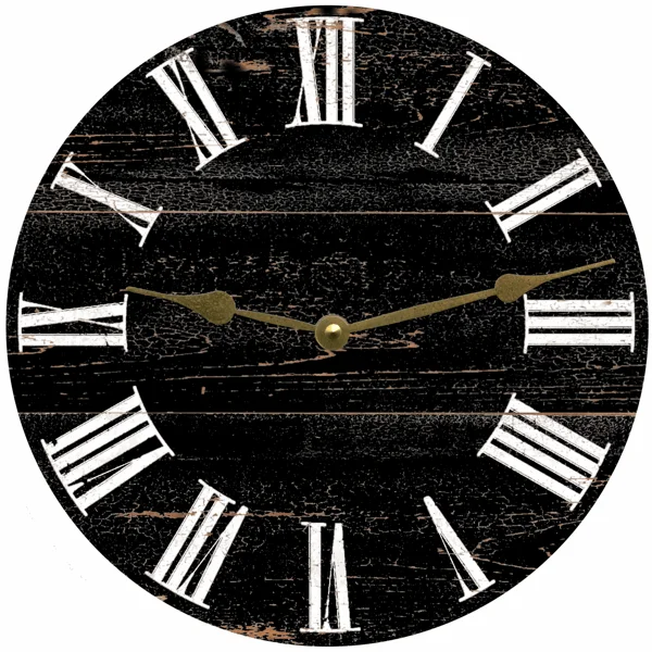 Black Wall Clock