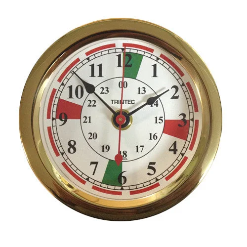 Euro Brass Radio Sector Ship's Clock