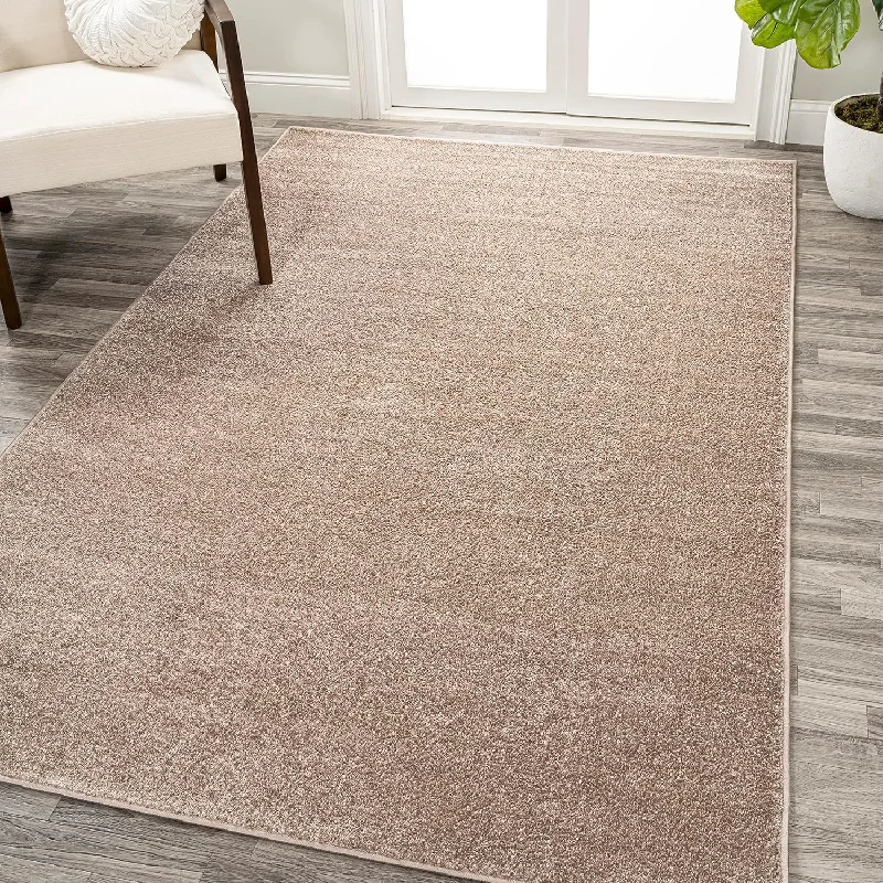 JONATHAN Y SEU100G-9 Haze Solid Low-Pile Indoor Area Rug, 9x12, Bohemian - $150