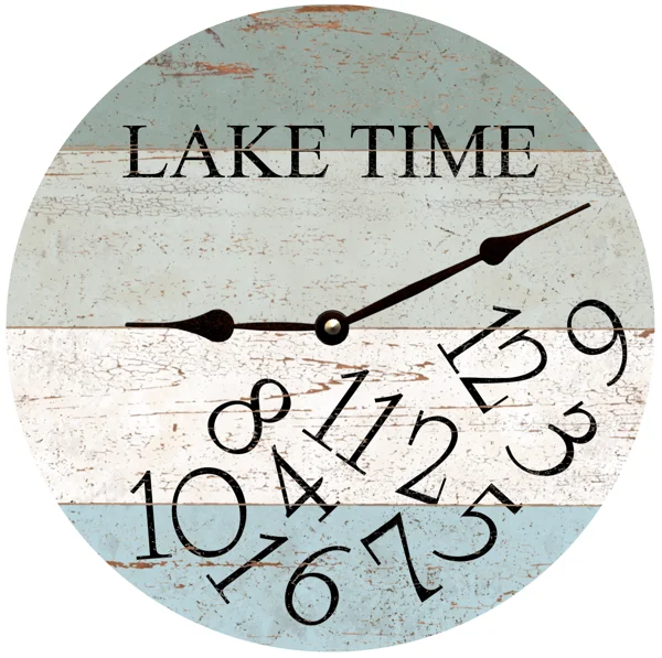 LAKE TIME Clock- Four Color Whatever Lake Time Clock