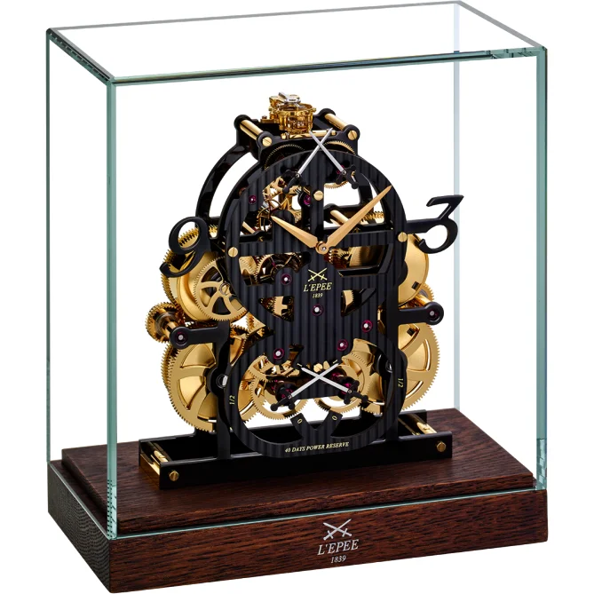 L'EPEE - Le Duel BLACKPEARL Clock - Made In Switzerland