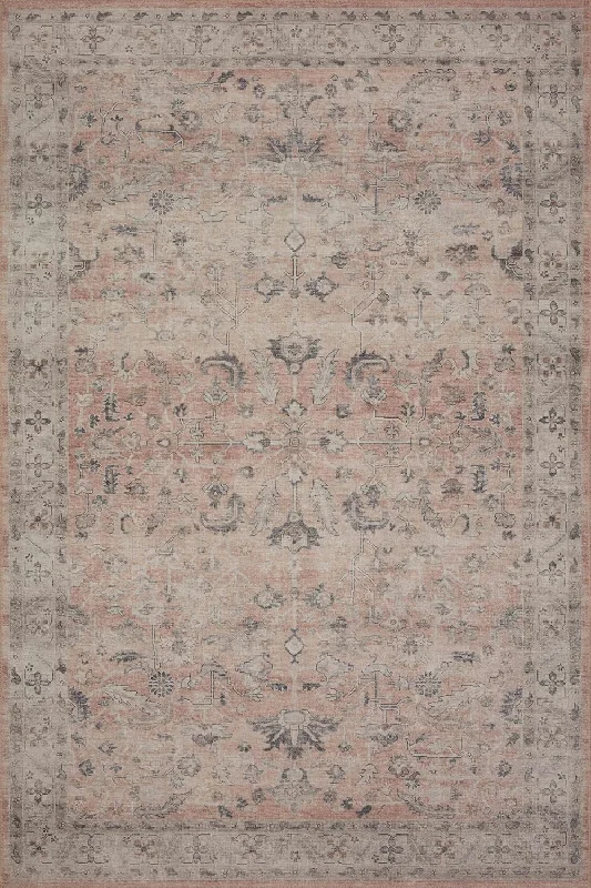 Loloi II Hathaway Collection HTH-06 Blush / Multi 7'-6" x 9'-6", .25", Area Rug - $75