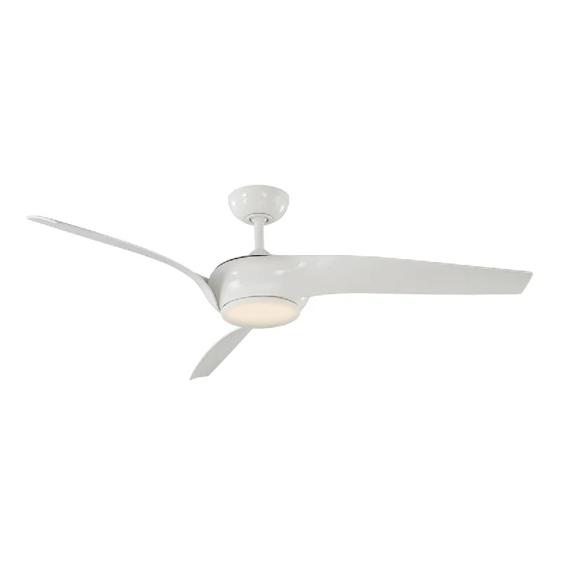 Modern Forms Fan Nirvana FR-W1916-56L-GW Ceiling Fan 56 - Gloss White, Gloss White/