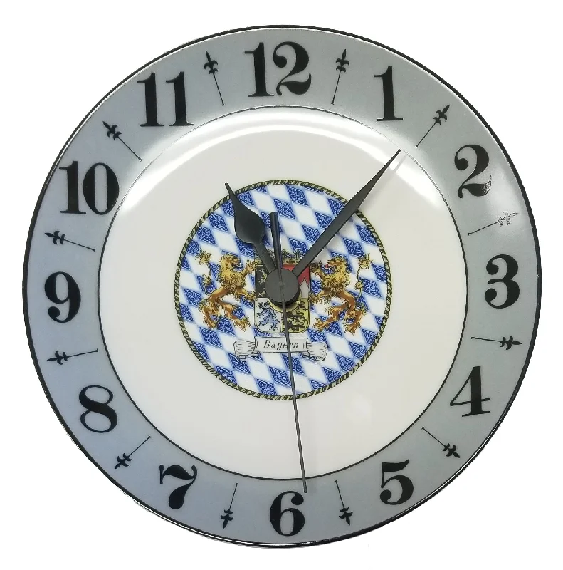 1-31 - German Porcelain Plate Clock