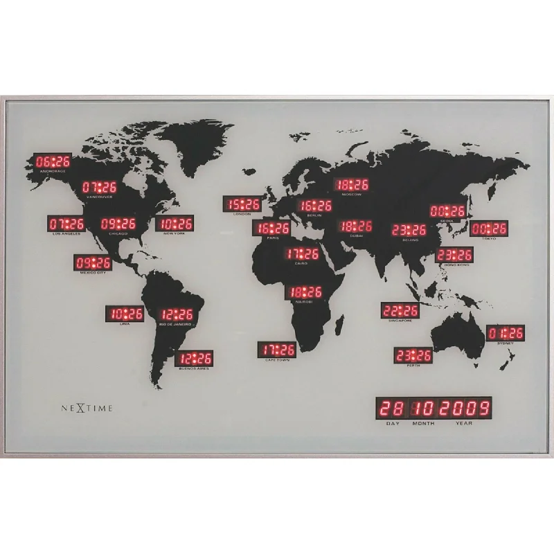 NeXtime - World Time Digit Wall Clock