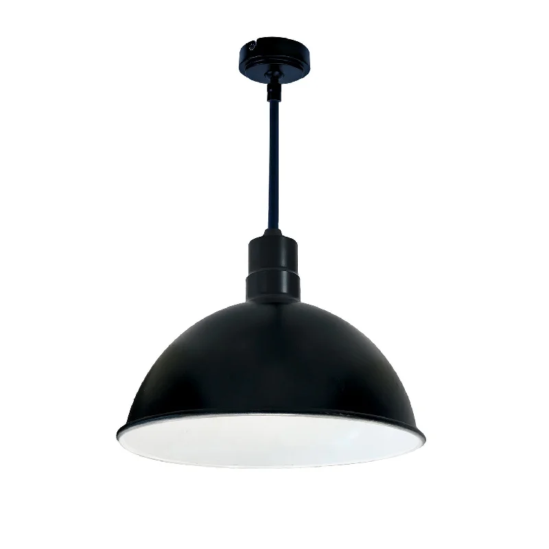 Nora NRLM-16ST2535BWLE4/12 Pendant Light - Black Outer / White Inner