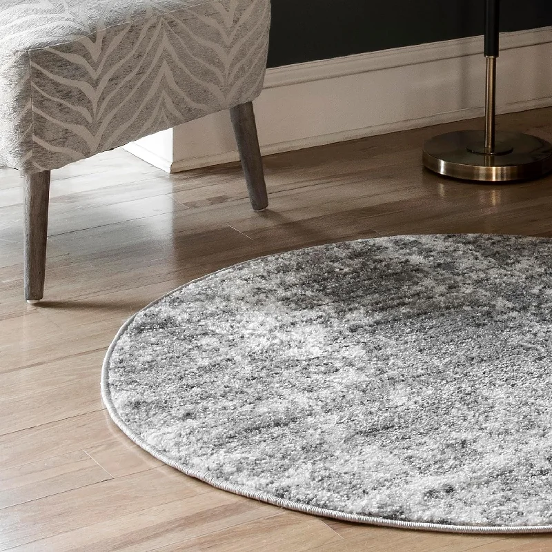 nuLOOM Deedra Modern Abstract Area Rug - 8 Round Area Rug Modern/Contemporary - $55