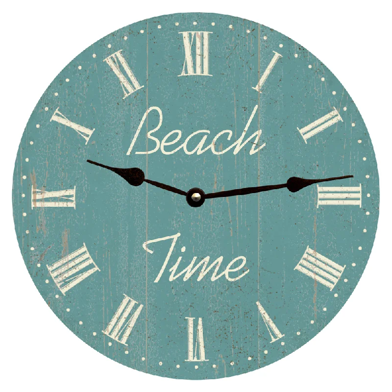 Ocean Green Beach Time Clock