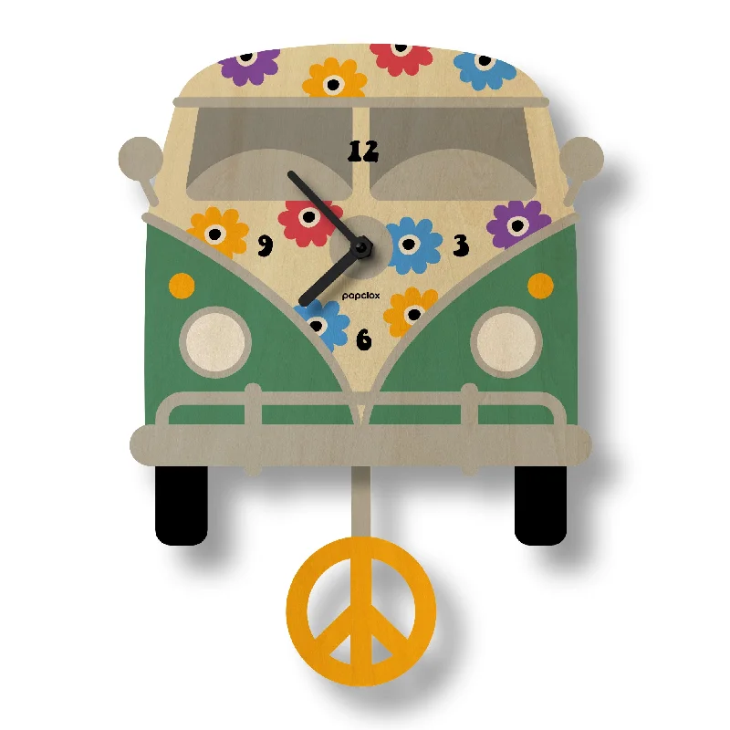 peace bus - pendulum clock