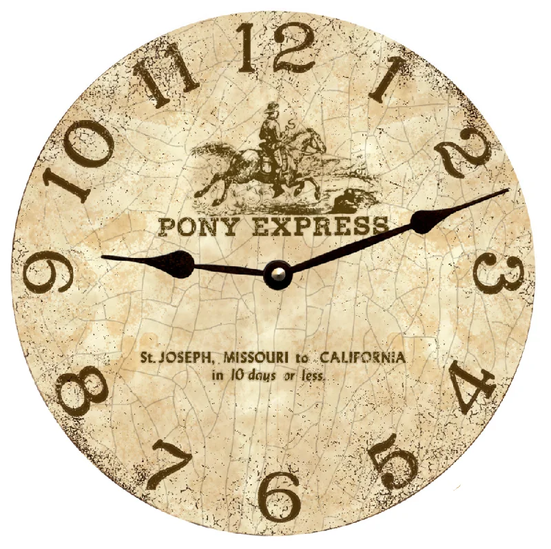 Pony Express Equestrian Clock- Unique Horse Clock