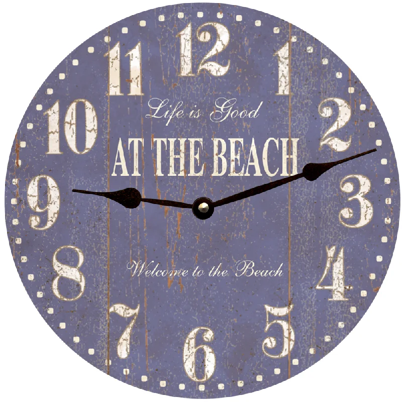 Rustic Beach Clock- Handmade and Unique