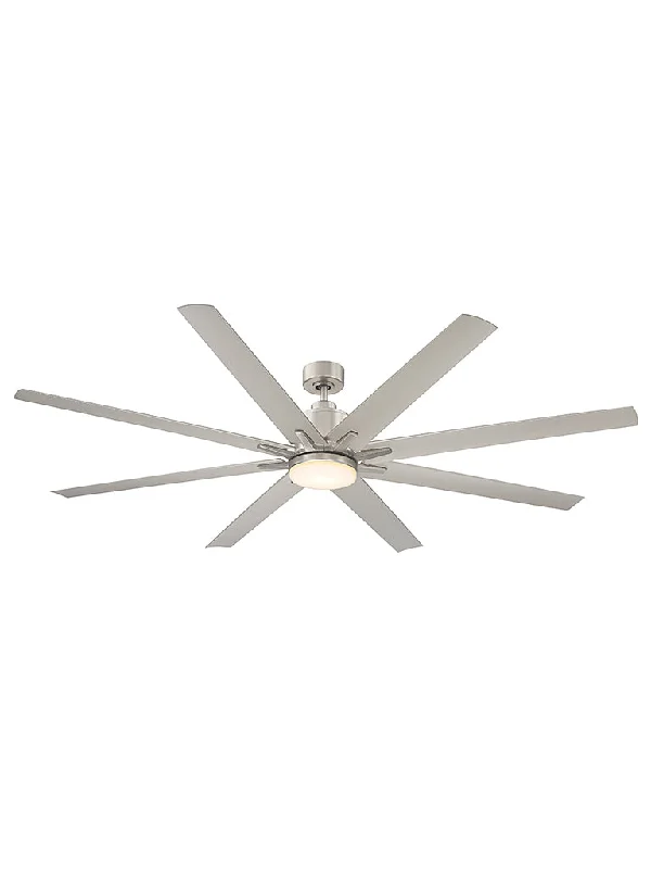 Savoy House Bluffton 72-5045-8SV-SN Ceiling Fan 72 - Satin Nickel, Silver/