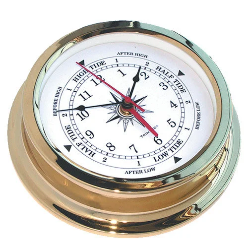 Solaris Brass Marine Time & Tide Clock