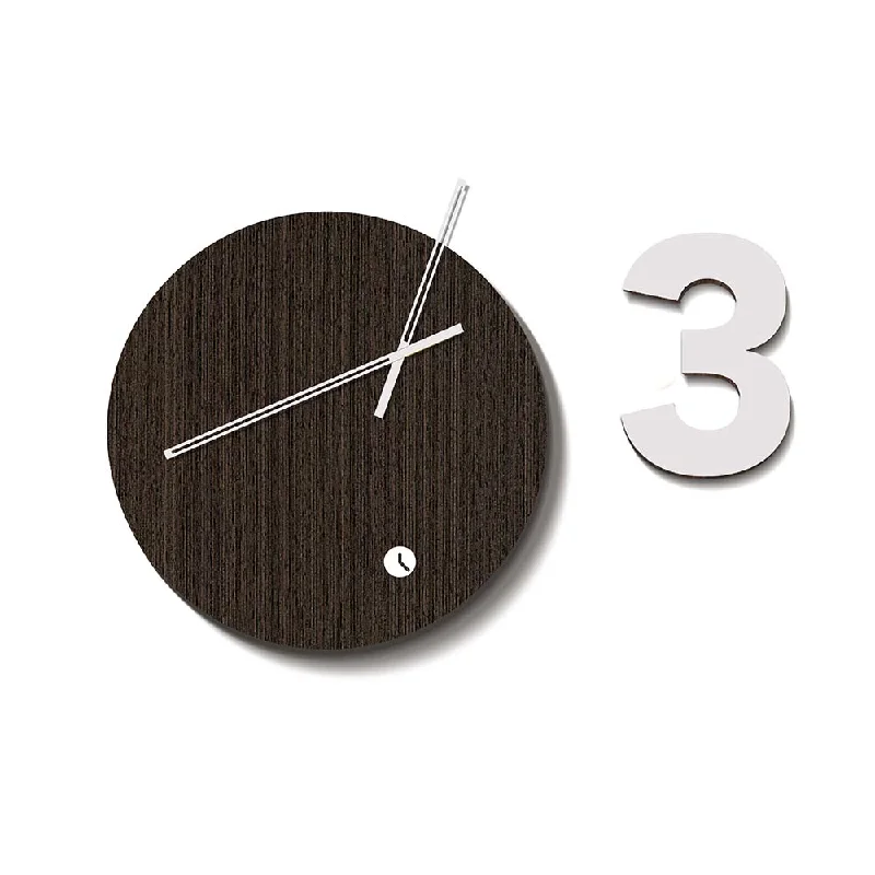 Tothora Globus Three - Contemporary Wall Clock handmade by Josep Vera - Made in Spain