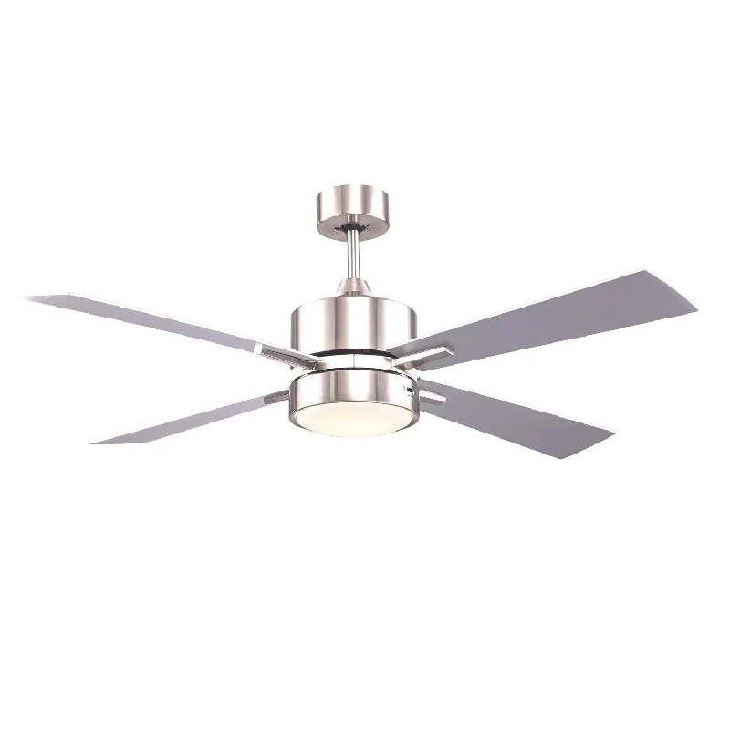 Trans Globe Imports Arden F-1031 BN Ceiling Fan - Brushed Nickel, Silver Grey/