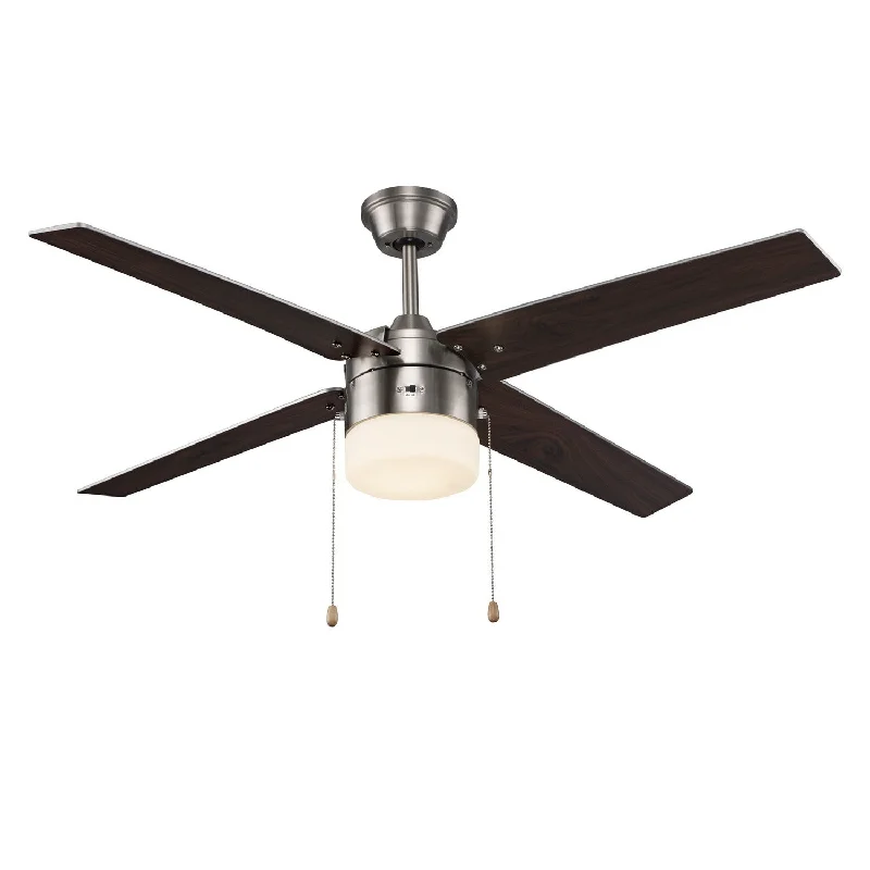 Trans Globe Imports Arden F-1033 BN Ceiling Fan - Brushed Nickel, Silver Grey/