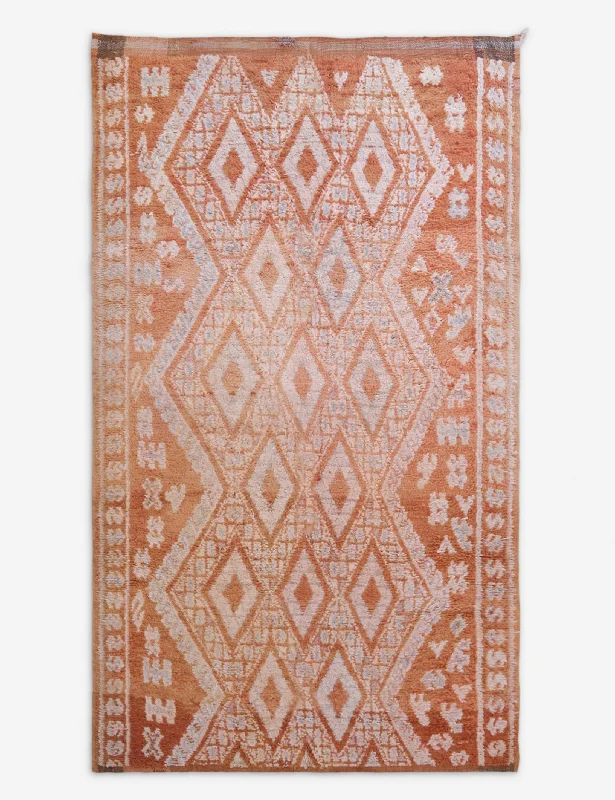 Vintage Moroccan Hand-Knotted Wool Rug No. 46, 5'11" x 10'3"