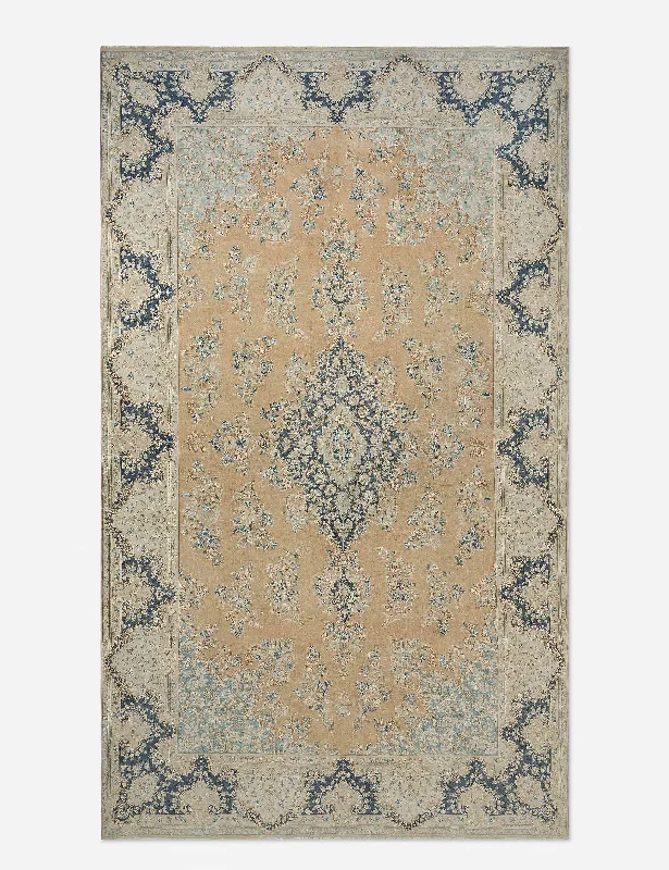 Vintage Turkish Hand-Knotted Wool Rug No. 397, 9'8" x 16'