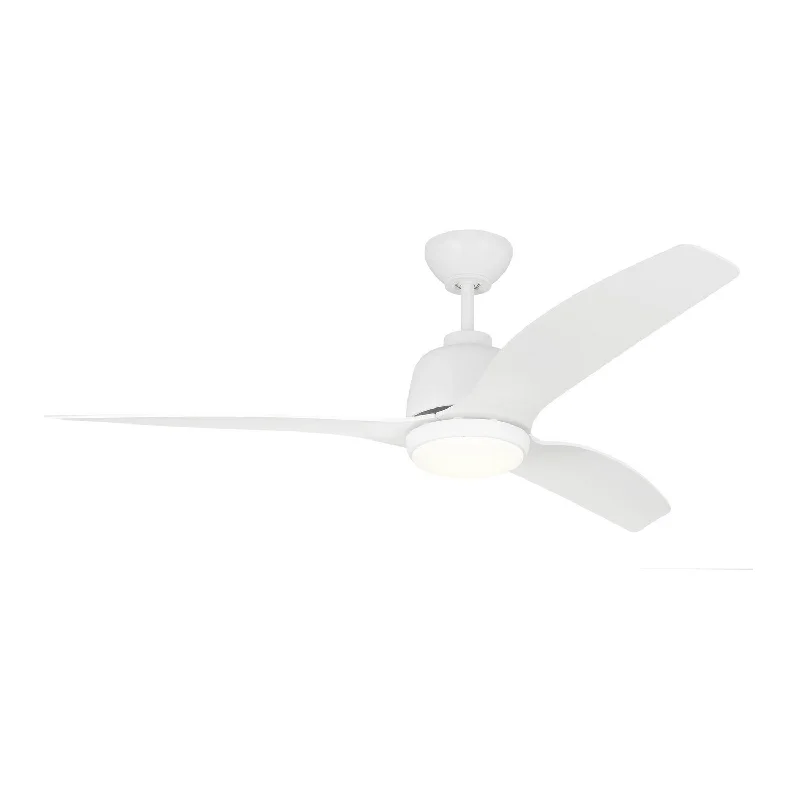 Visual Comfort Fan Avila Coastal 54 LED 3AVLCR54RZWD Ceiling Fan - Matte White, Matte White/Matte White/