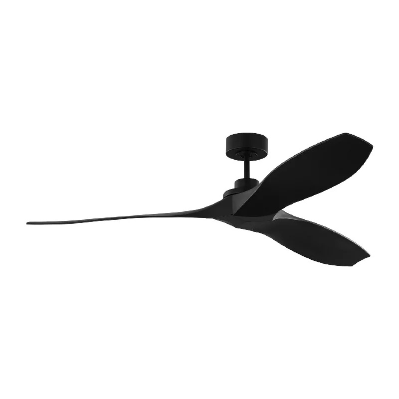 Visual Comfort Fan Collins Coastal 60 Smart 3CLNCSM60MBK Ceiling Fan - Midnight Black, Midnight Black/Midnight Black/